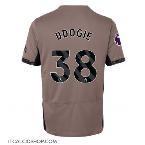 Tottenham Hotspur Destiny Udogie #38 Terza Maglia Femmina 2023-24 Manica Corta